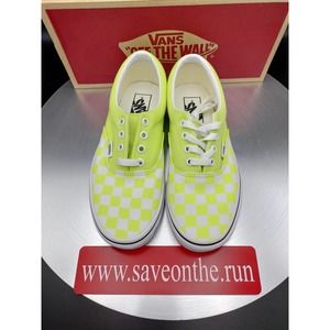 VANS ERA CHECKERBOARD "SHARP GREEN" US WOMEN'S SIZE 7